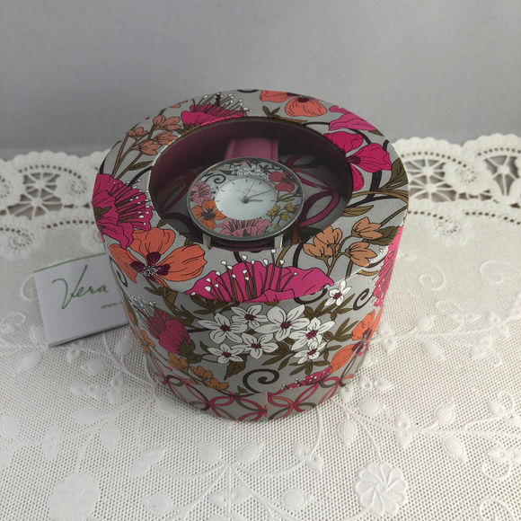 Vera Bradley Watch Tea Garden Breast Cancer Watch - Picture 5 of 7